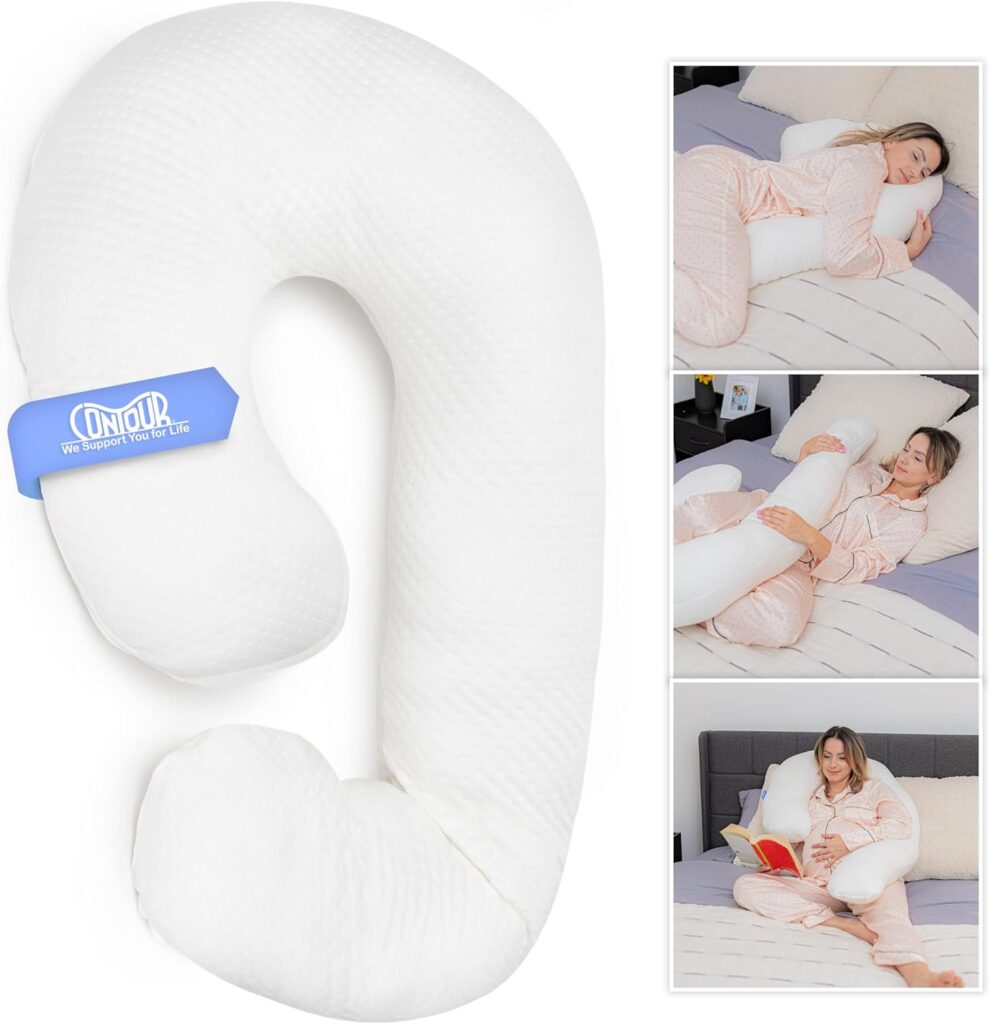 Contour Swan Original Body Pillow - Ultimate Comfort for Side Sleepers and Relief for Neck Pain